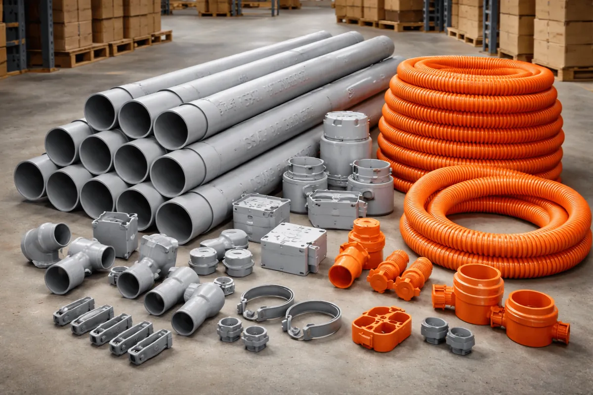 Tubos PVC SAP, tubo corrugado y accesorios