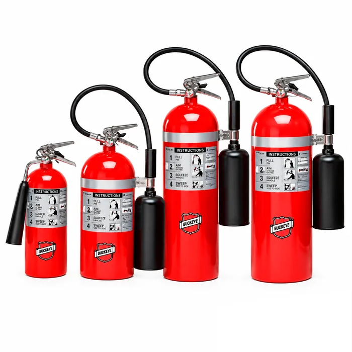 Extintores de gas carbónico CO2