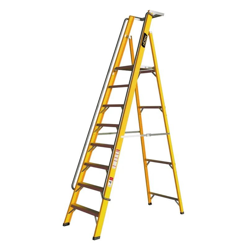 Escalera de plataforma con barandal