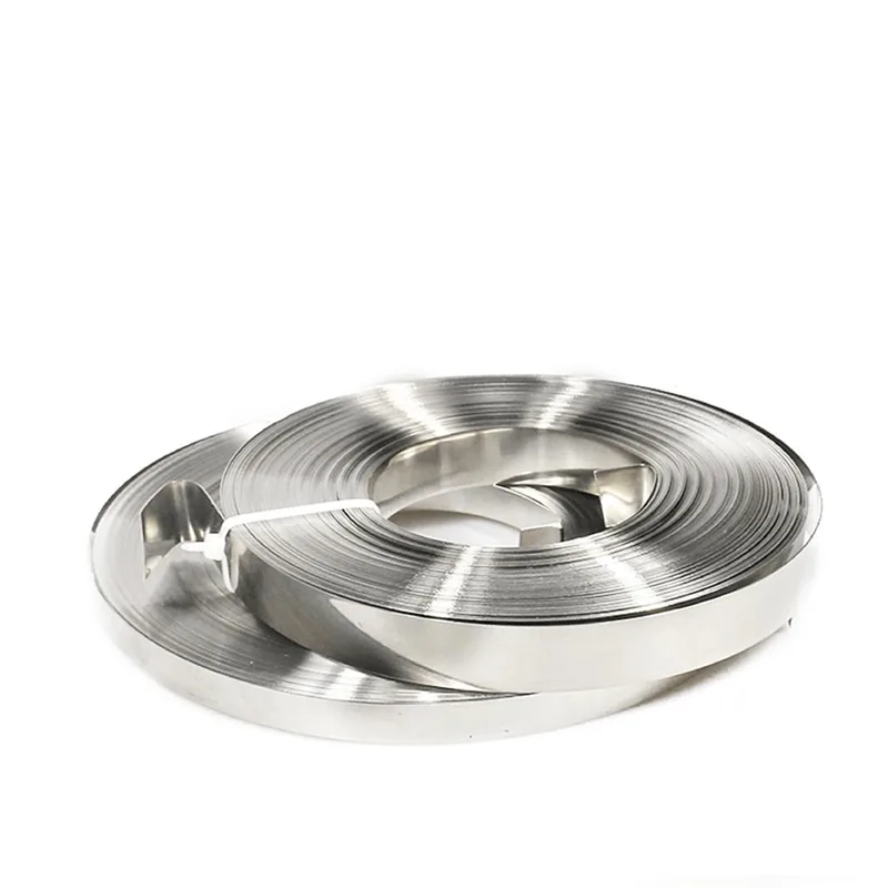 Fleje de acero inoxidable 0.8 mm esp. x 3/4”
